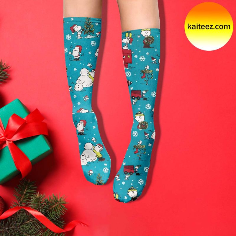 Snoopy Play Christmas With Friends Christmas Socks Kaiteez