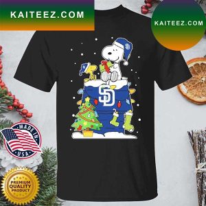 Snoopy and Woodstock San Diego Padres Christmas T-shirt