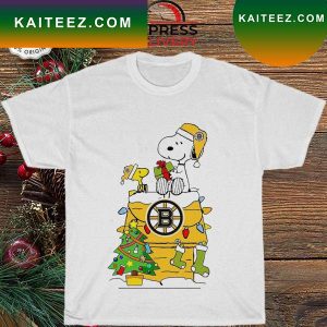 Snoopy boston bruins nfl football T-shirt