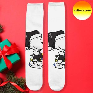 Snoopy x MLB Chicago White Sox Christmas Socks
