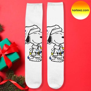 Snoopy x MLB Los Angeles Dodgers Christmas Socks