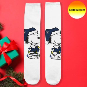 Snoopy x MLB Milwaukee Brewers Christmas Socks