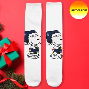 Snoopy x MLB Yankees Christmas Socks