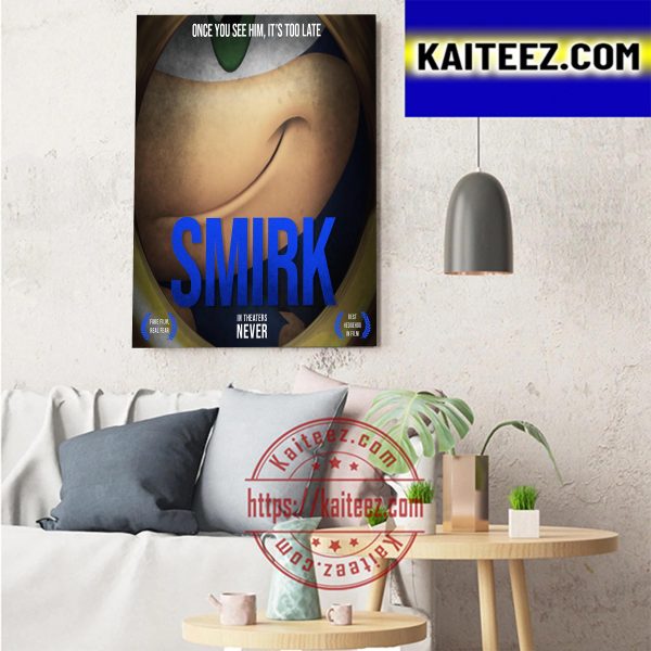 Sonic The Hedgehog Smirk In Theaters Never Art Decor Poster Canvas