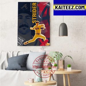 Spencer Strider Contract Extension With The Atlanta Braves Art Decor Poster Canvas