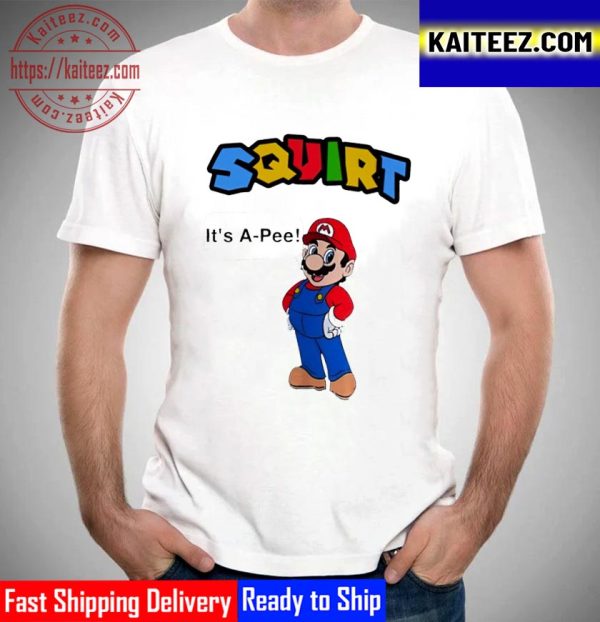 Squirt Its A-Pee Super Mario Bros Vintage T-Shirt