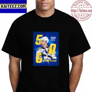 St Louis Blues Colton Parayko Congrats On 500 Games Played NHL Vintage T-Shirt