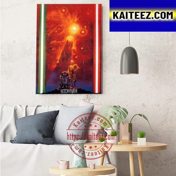 Star Wars Return Of The Jedi Japanese Poster Art Decor Poster Canvas