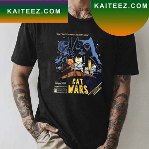 Star Wars x Funny Cat May The Catmint Be With You Fan Gifts T-Shirt