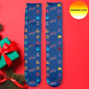 StarWars x NFL Buffalo Bills Pattern Christmas Socks