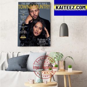 Stephen Curry And Ayesha Curry On Town&Country Cover Art Decor Poster Canvas