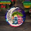 Stitch And Toothless Love You To The Moon Galaxy Mica Circle Ornament Perfect Gift For Holiday