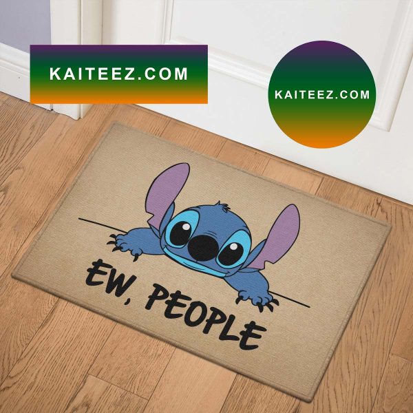 Stitch Disney Ew People Bath Mat Doormat