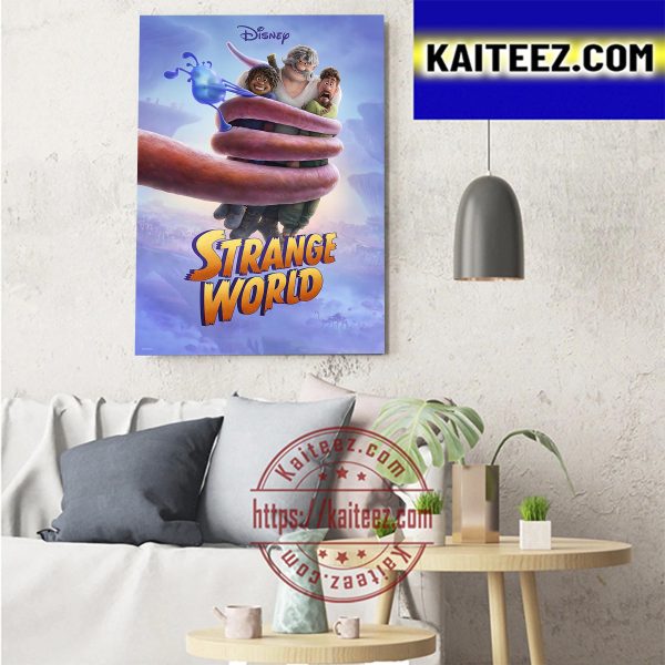 Strange World Of Disney Art Decor Poster Canvas