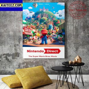 Super Mario Bros First Poster Movie Wall Decor Poster Canvas