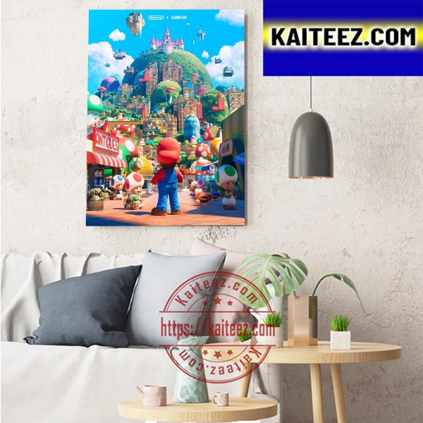 Super Mario Bros Poster Movie Live On Nintendo Direct Art Decor Poster Canvas