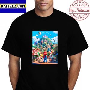Super Mario Bros Poster Movie Live On Nintendo Direct Vintage T-Shirt