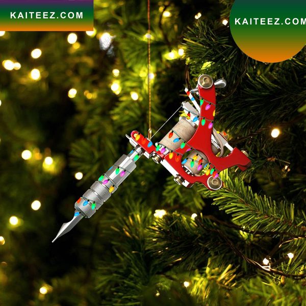 Tattoo Machine Led Lights Christmas Ornament