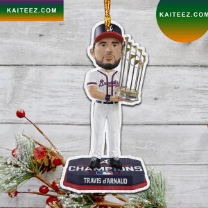 Travis Darnaud Atlanta Braves World Series 2022 Champions Christmas Ornament