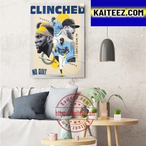 Tampa Bay Rays Clinched AL Wild Card Art Decor Poster Canvas