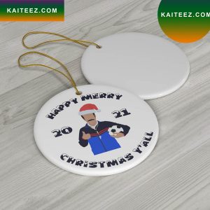 Ted Lasso Ornament AFC Richmond Happy Merry 2022 Christmas Y’all Christmas Ornament