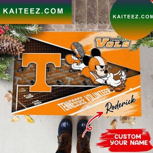 Tennessee Volunteers NCAA2 Custom Name For House of real fans Doormat