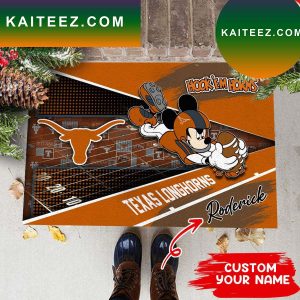 Texas Longhorns NCAA2 Custom Name For House of real fans  Doormat