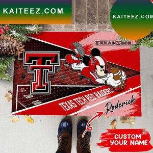 Texas Tech Red Raiders NCAA3 Custom Name For House of real fans  Doormat