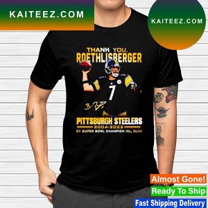 Thank you Ben Roethlisberger Pittsburgh Steelers 2004 2022 2x super bowl champion T- Ben Roethlisberger