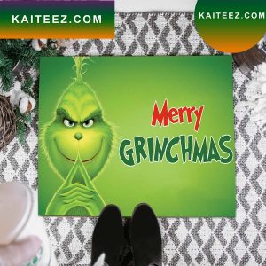 The Grinch Funny Merry Grinchmas Welcome Doormat