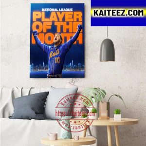The New York Mets Eduardo Escobar Is NL Player Of The Month Art Decor Poster Canvas