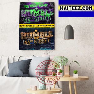 The Night Before Rumble On 44th Street Art Decor Poster Canvas