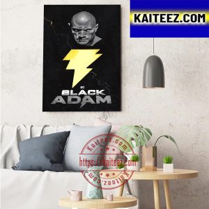 The Rock Black Adam DC The Movie Art Decor Poster Canvas