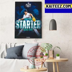 The Seattle Mariners George Kirby Starter Game 3 In 2022 MLB ALDS Art Decor Poster Canvas