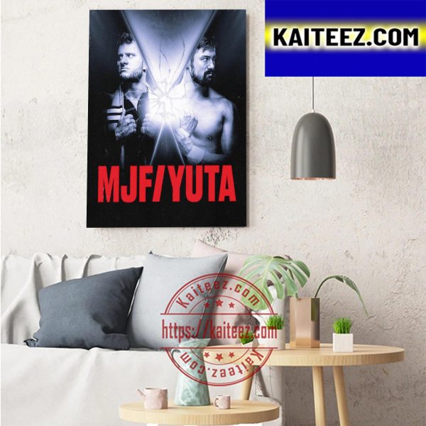 The Faceoff MJF Vs YUTA On AEW Dynamite Art Decor Poster Canvas