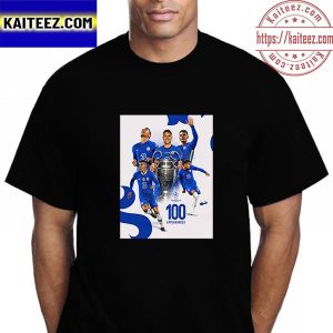 Thiago Silva 100 Appearances UEFA Champions League With Chelsea FC Vintage T-Shirt