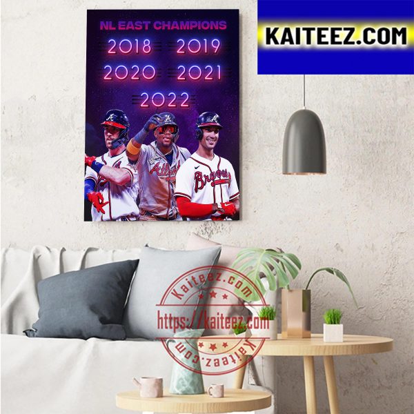 Tom Emanski Is 2022 NL East Champions Wall Art Poster Canvas