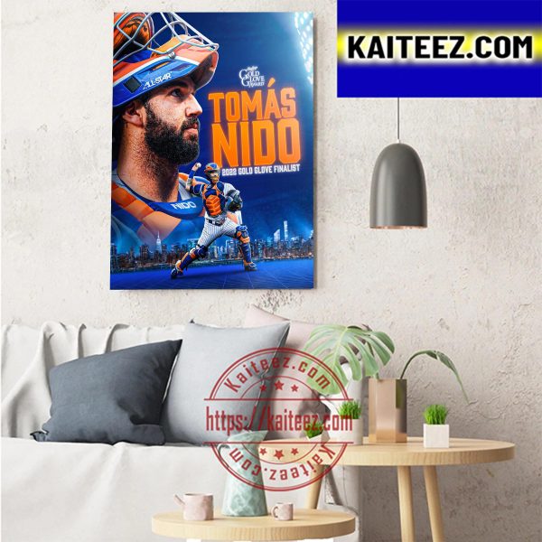 Tomas Nido Being Named 2022 Gold Glove Award Finalist Art Decor Poster Canvas