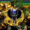 Toothless Light Fury Night Fury Love You To The Moon Galaxy Mica Circle Ornament Perfect Gift For Holiday