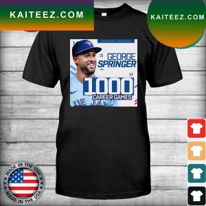 Toronto Blue Jays George Springer 1000 Career Games T-shirt