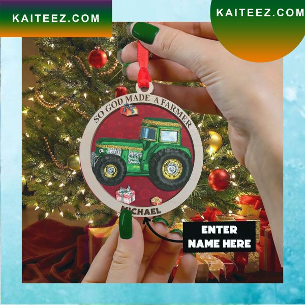 Tractor Personalized Ornament