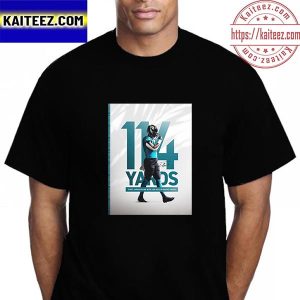 Travis Etienne Jr 114 Yards First Career Game With Jacksonville Jaguars Vintage T-Shirt