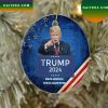 Trump 2024 Make Votes Count Again Christmas Ornament