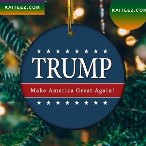 Trump Make America Great Again Christmas 2022 Christmas Ornament