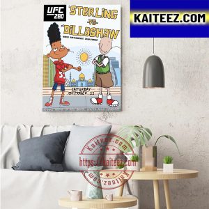 UFC 280 Fight Art Sterling Vs Dillashaw For World Bantamweight Championship Art Decor Poster Canvas