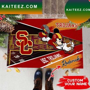 USC Trojans NCAA1 Custom Name  For House of real fans  Doormat