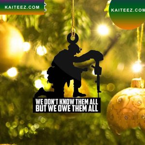 Veteran We Dont Know Them All But We Own Them All Christmas Ornament