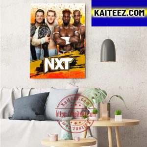 WWE NXT Tag Team Titles Art Decor Poster Canvas