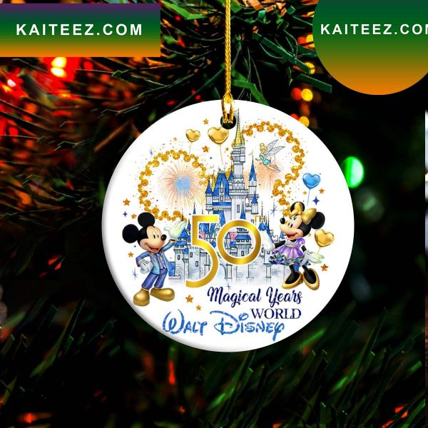 Walt Magic World 50th Anniversary Christmas Ornaments