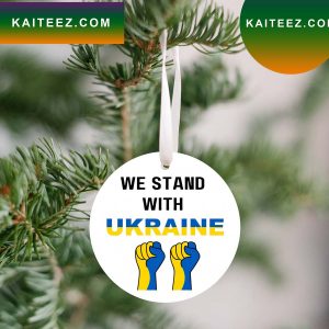 We Stand With Ukraine Pray For Ornament